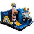 Multiplay Maxi 2 Toboggans Police Chateau Gonflable