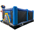 Multiplay Maxi 2 Toboggans Police Chateau Gonflable