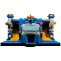 Multiplay Maxi 2 Toboggans Police Chateau Gonflable