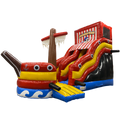 Toboggan Bateau Pirate Grand Château Gonflable