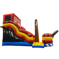 Toboggan Bateau Pirate Grand Château Gonflable