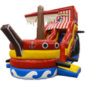 Toboggan Bateau Pirate Grand Château Gonflable
