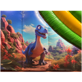 Toboggan Maxi Dinosaure Château Gonflable