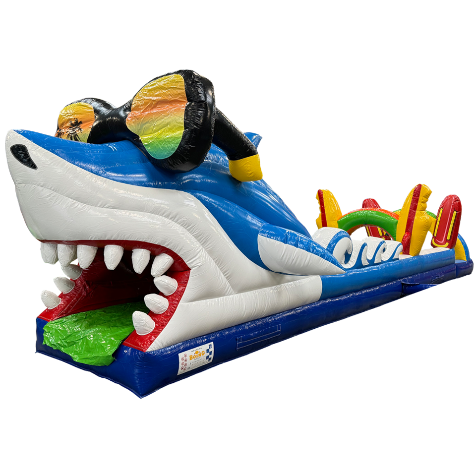 Belly Slide Surfing Shark
