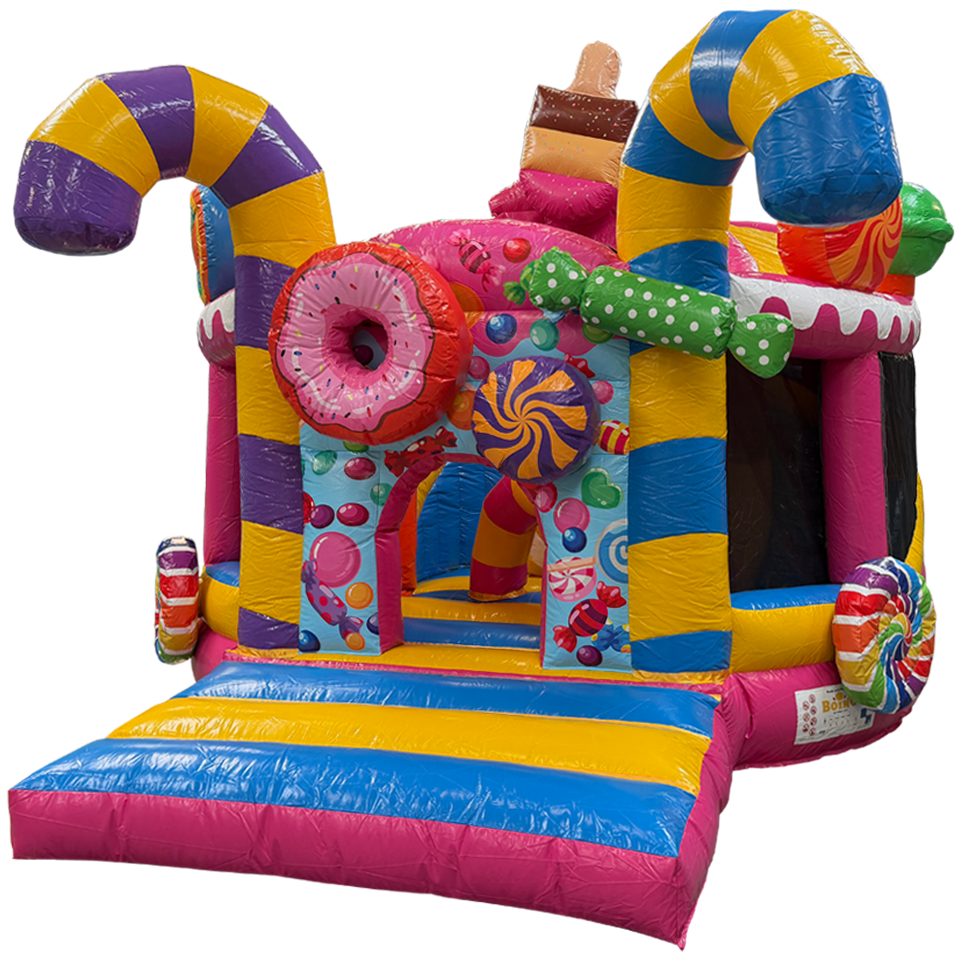 Twist N Slide Bonbons Château gonflable 