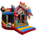 Twist N Slide Comic Château Gonflable