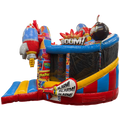 Twist N Slide Comic Château Gonflable