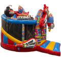 Twist N Slide Comic Château Gonflable