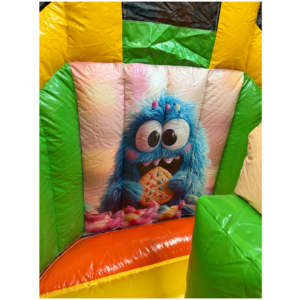 Twist N Slide Cookie Monster Orange Inflatable
