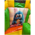 Twist N Slide Cookie Monster Orange Château Gonflable