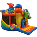 Twist N Slide Cookie Monster Orange Château Gonflable