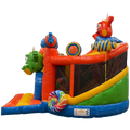 Twist N Slide Cookie Monster Orange Château Gonflable