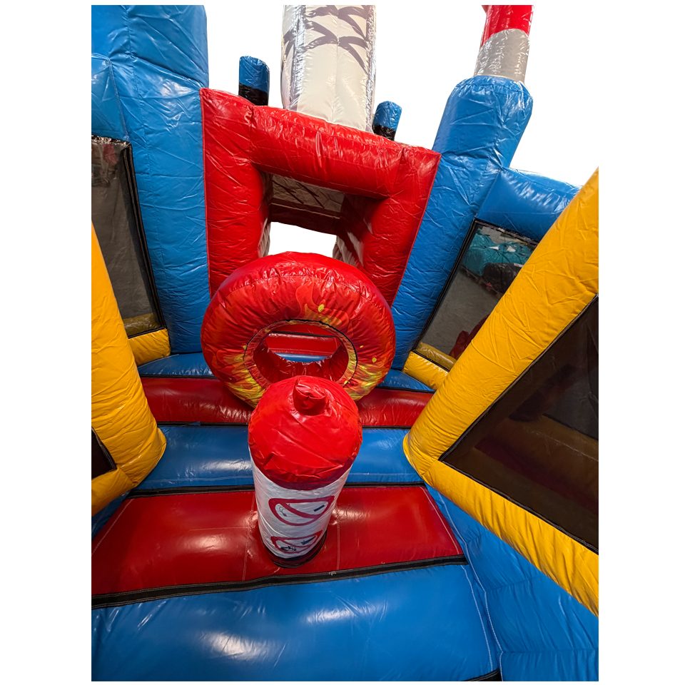 Château gonflable Pompier Twist N Slide
