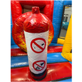 Twist N Slide Pompiers Château Gonflable