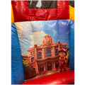 Twist N Slide Pompiers Château Gonflable