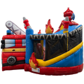 Twist N Slide Pompiers Château Gonflable