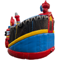 Twist N Slide Pompiers Château Gonflable