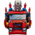 Twist N Slide Pompiers Château Gonflable