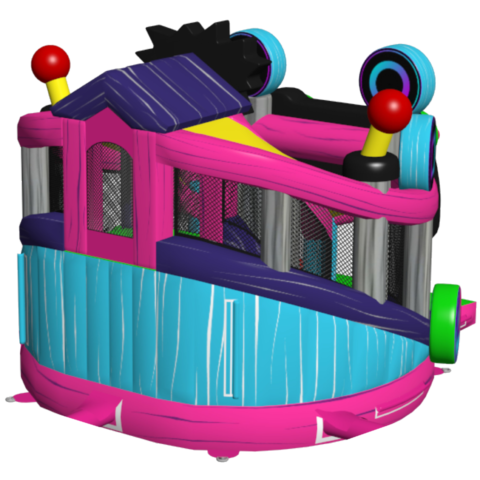 Château gonflable Twist N Slide Level Up