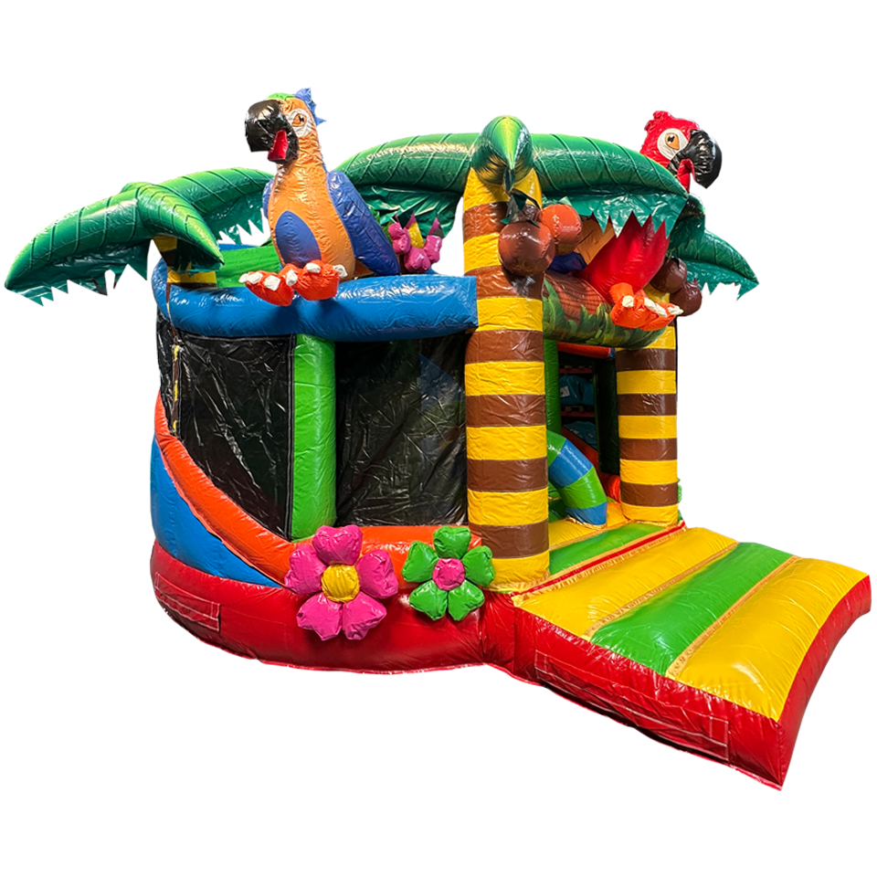 Château gonflable perroquet Twist N Slide