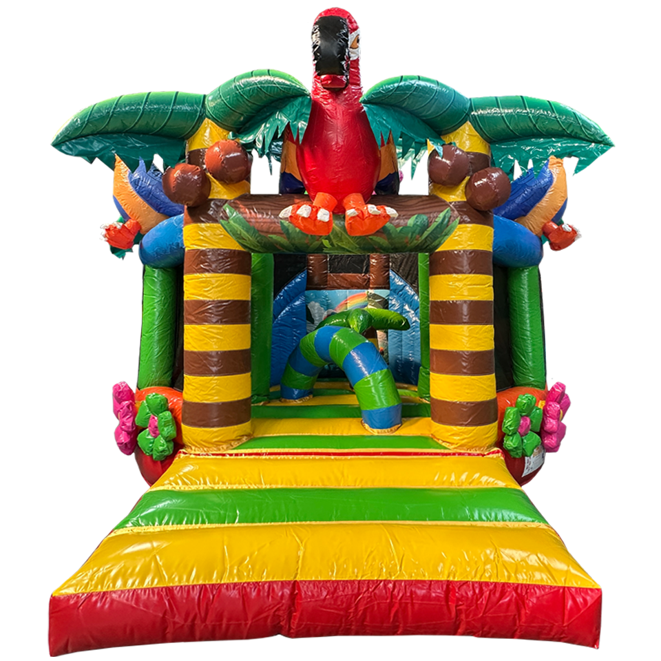 Château gonflable perroquet Twist N Slide