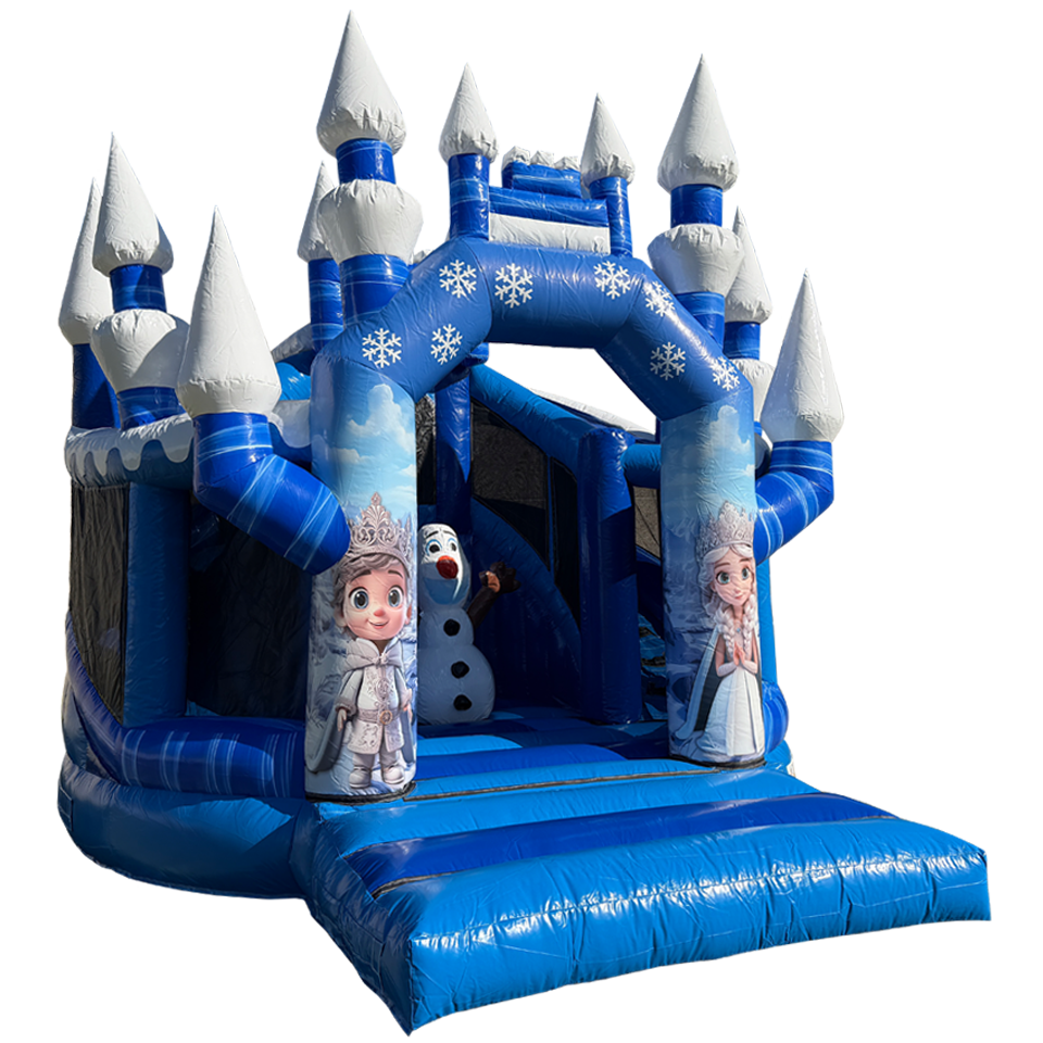 Twist N Slide Princesse des Neiges Château Gonflable