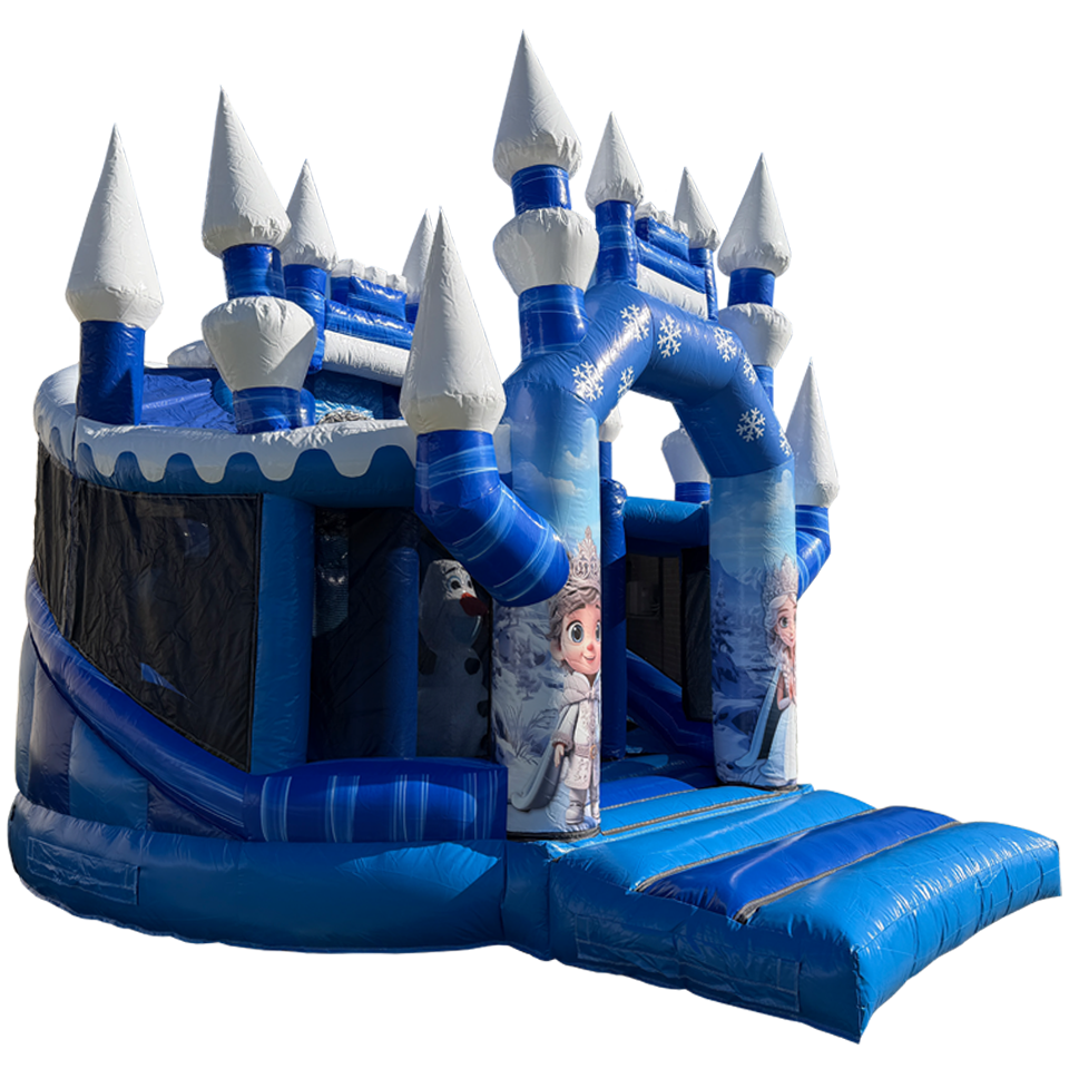 Twist N Slide Princesse des Neiges Château Gonflable