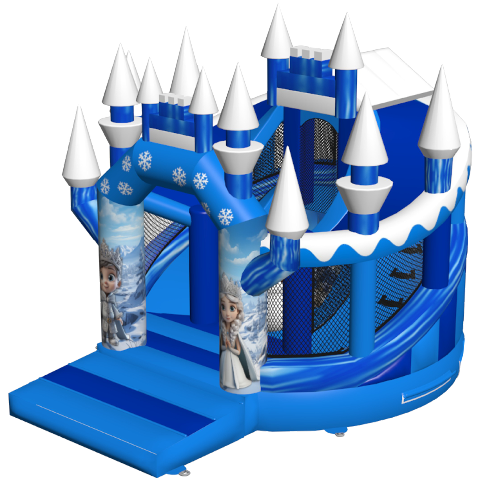 Twist N Slide Snow Princess Inflatable