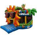Twist N Slide Ambiance Ensoleillée Château Gonflable