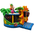 Twist N Slide Ambiance Ensoleillée Château Gonflable