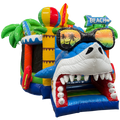 Twist N Slide Requin Surfeur Château Gonflable