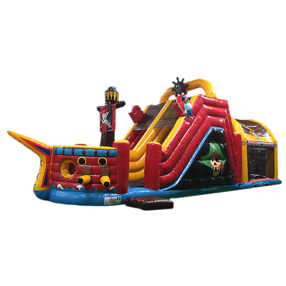 2 Parties Course D'obstacles Bateau Pirate Run