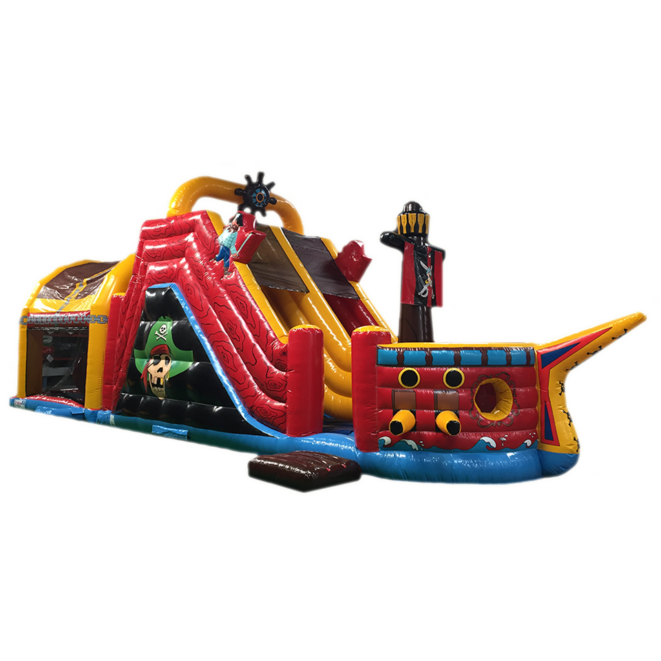 2 Parties Course D'obstacles Bateau Pirate Run