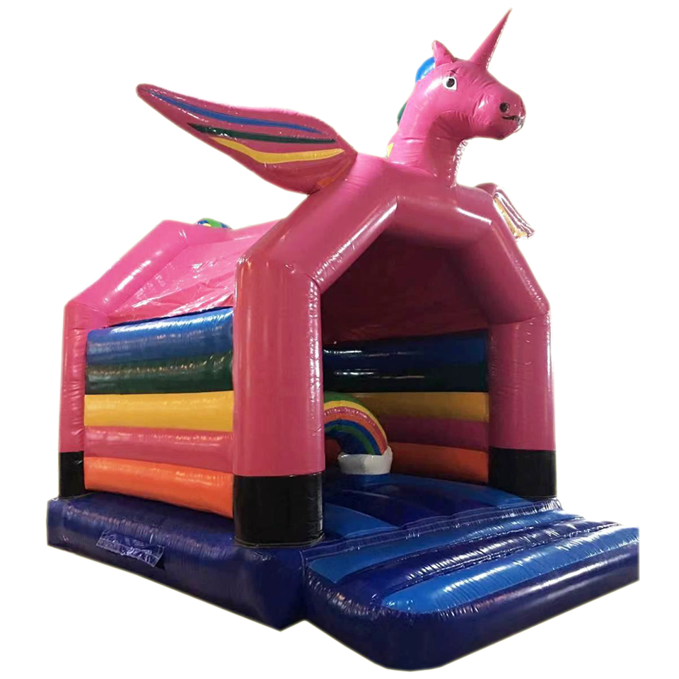 Aframe Midi Roze Eenhoorn Springkasteel