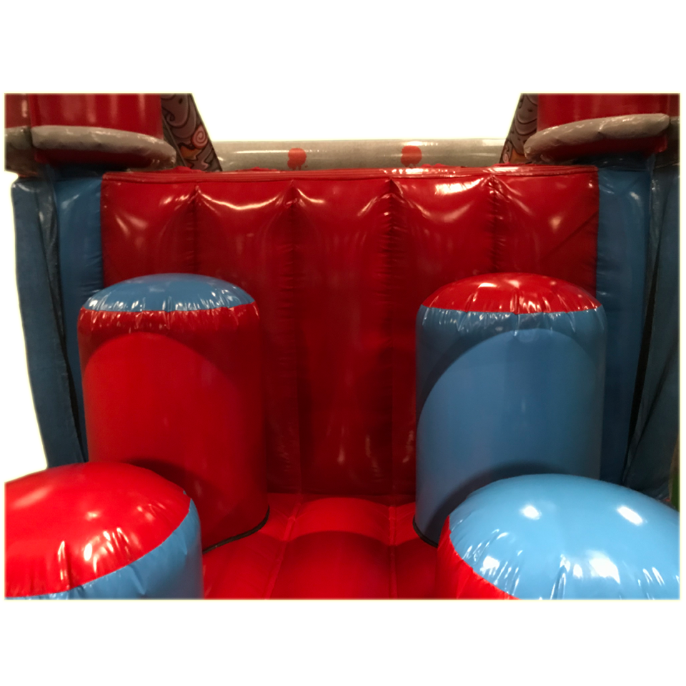 2 Parties Course D'obstacles Graffiti Rouge