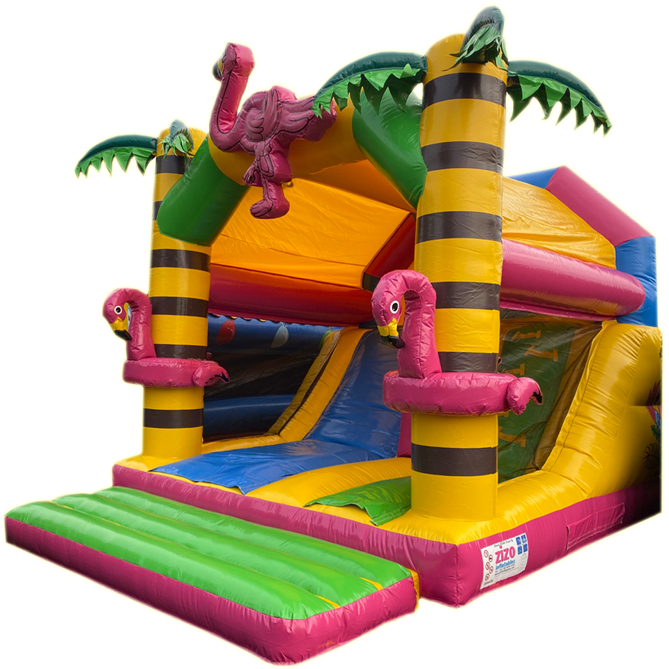 Inslide Midi Flamingo Château gonflable 