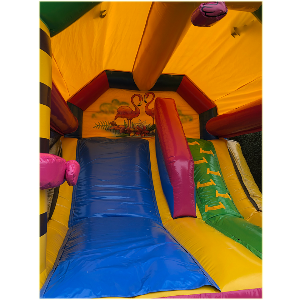 Inslide Midi Flamingo Château gonflable 