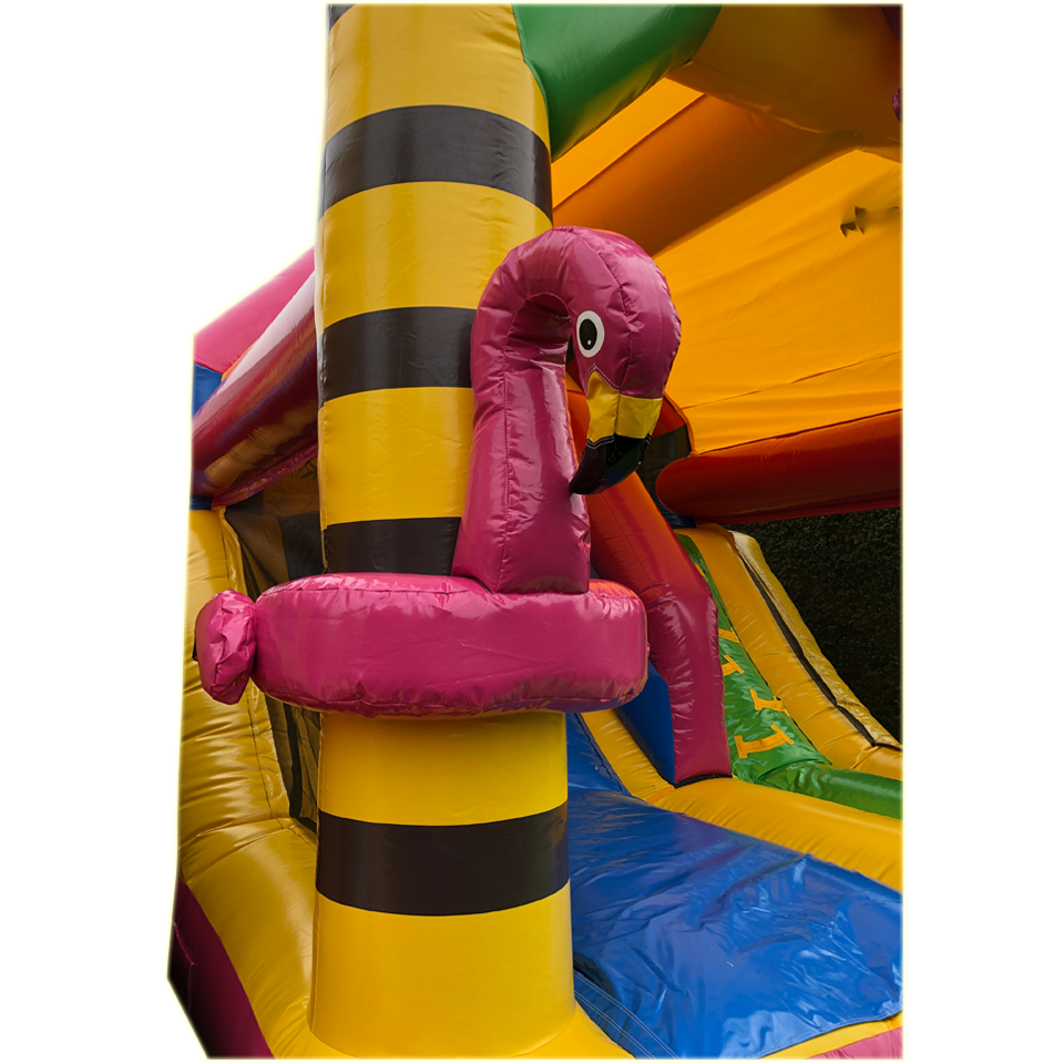 Inslide Midi Flamingo Château gonflable 