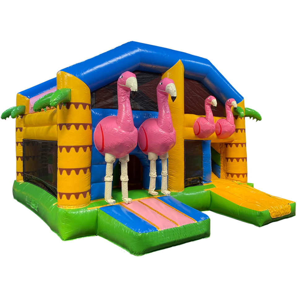 Multiplay Maxi Flamant Rose Château Gonflable 