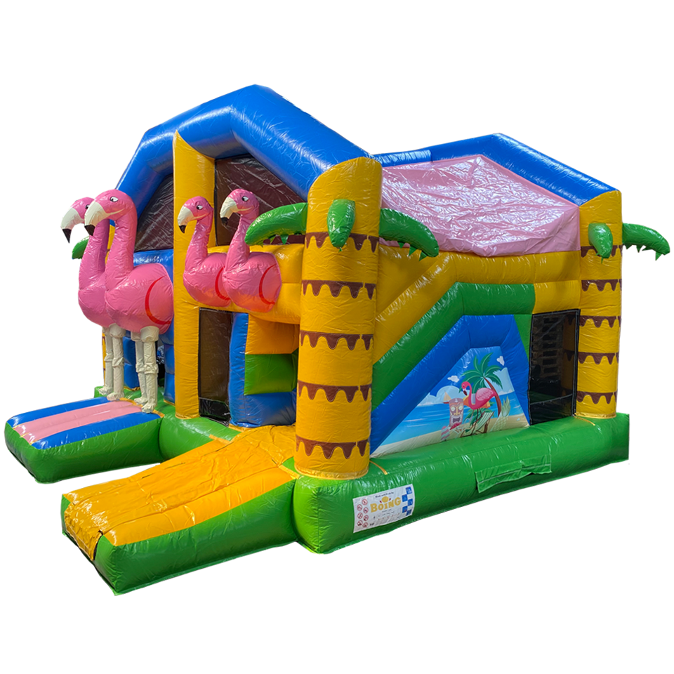 Multiplay Maxi Flamant Rose Château Gonflable 