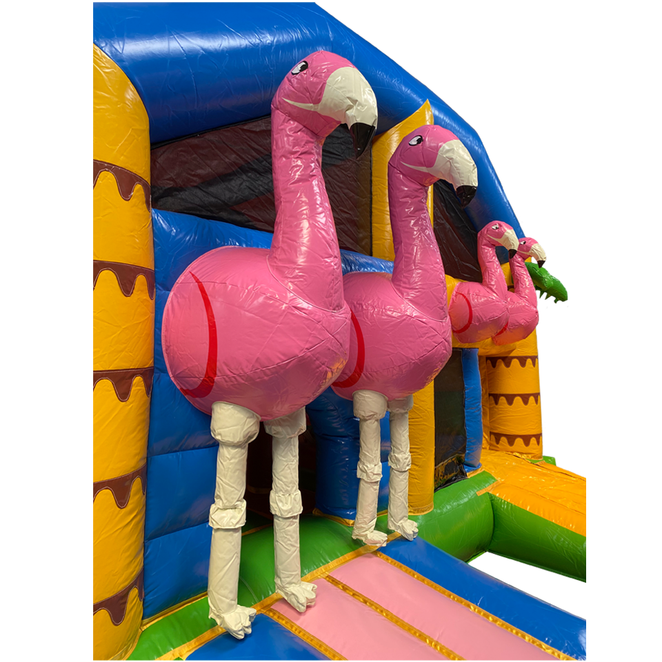 Multiplay Maxi Flamant Rose Château Gonflable 