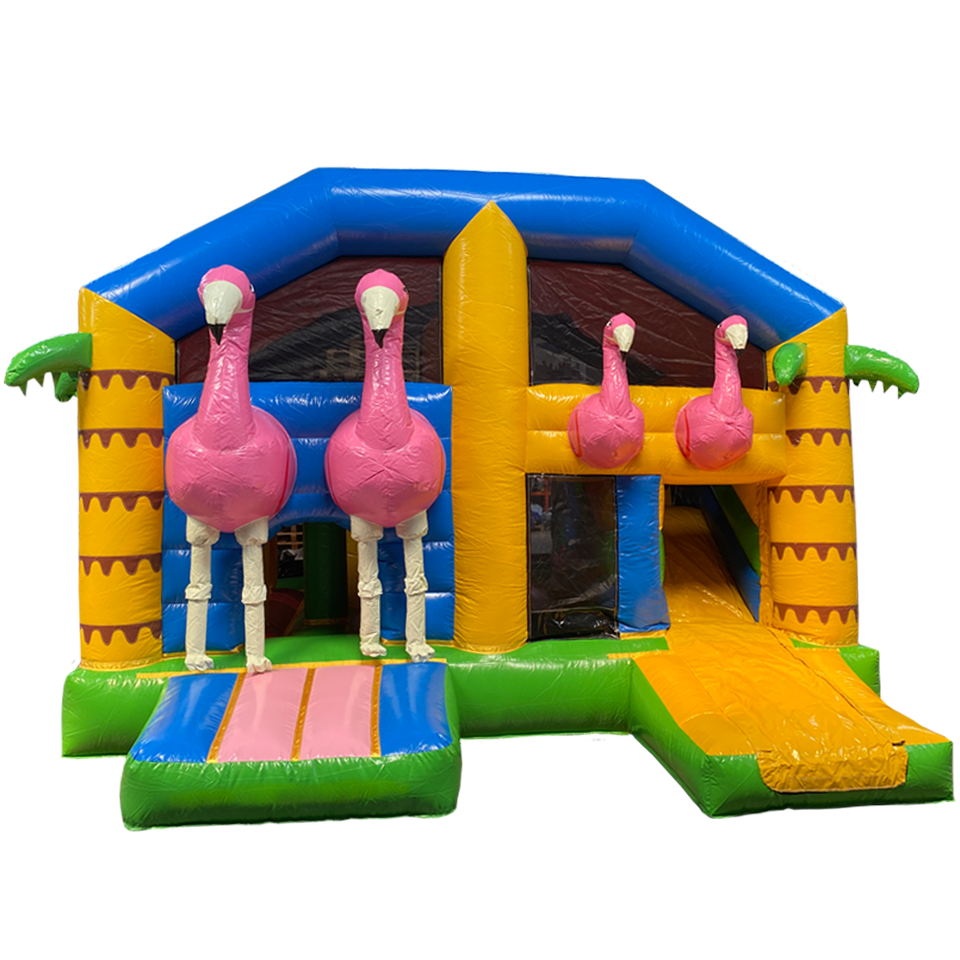 Multiplay Maxi Flamant Rose Château Gonflable 